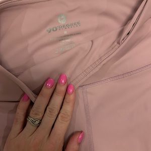 90 Degree By Reflex Pants - PINK LULU ISH LEGGINGS FULL LENGTH 90 Degree By Reflex Pants - PINK LULU ISH LEGGINGS FULL LENGTH